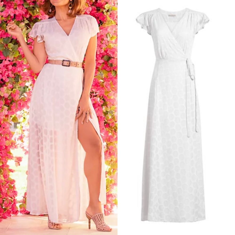Eva Mendes NY & Co.  White Maxi Dress. Excellent condition. I used it once.